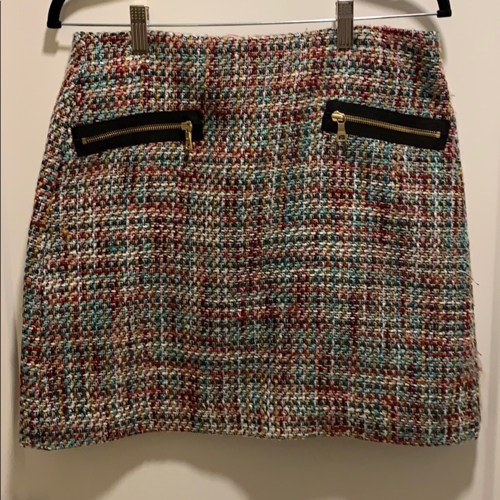 Adorable Tweed Multicolor Skirt